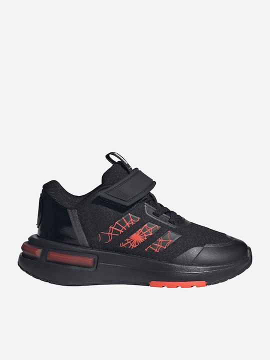Marvel Spidey Racer Kids Sneakers With Hoop & Loop Closure Black