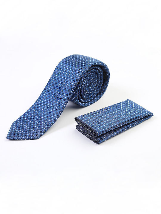 Men's Tie With Scarf In Blue 220-92 - Blue