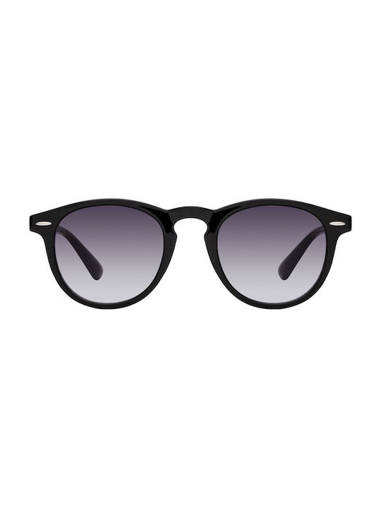 Sunglasses with Black Plastic Frame and Black Gradient Lens 02-7177-3