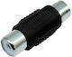 Convertor RCA masculin în RCA feminin Argintiu 5buc 01.099.0147