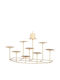 Candle Holder Metal in Gold Color 40x5x22cm 1pcs