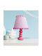 Oxygen Παιδικό Φωτιστικό Πορτατίφ Lovely Pink Stars Ροζ 30x15x10εκ.