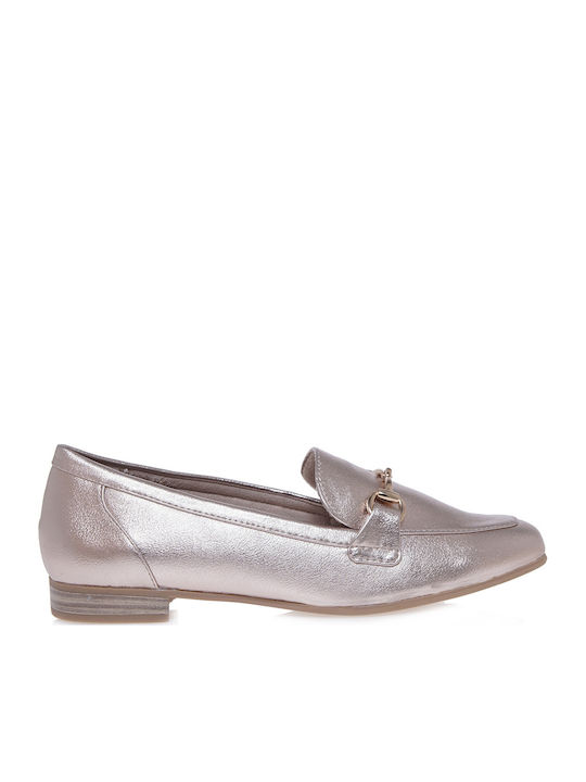 Marco Tozzi Γυναικεία Loafers σε Ασημί Χρώμα