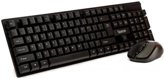 Spacer SPDS-1100 Fără fir Set tastatură și mouse Engleză Internațională