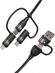 Usams Regular USB to Lightning / Type-C 2m Cable (SJ655USB01)