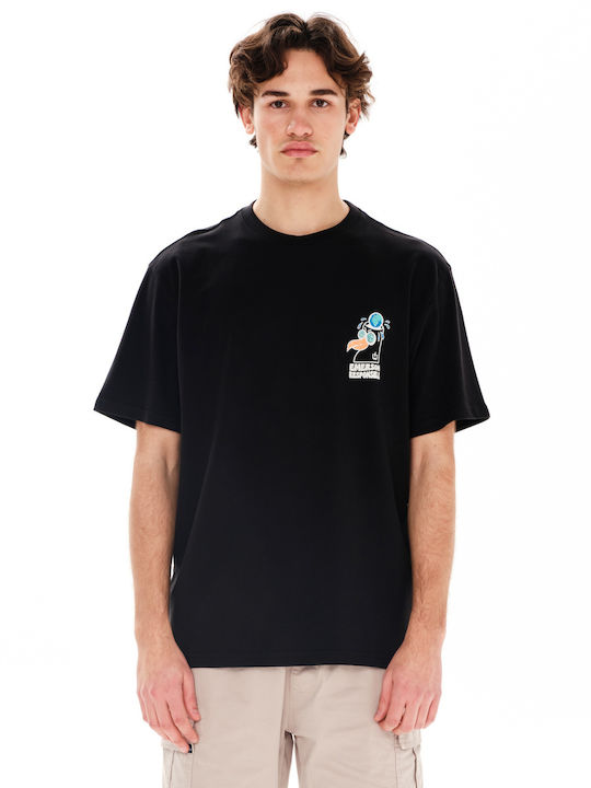 Emerson Ανδρικό T-shirt Κοντομάνικο Μαύρο