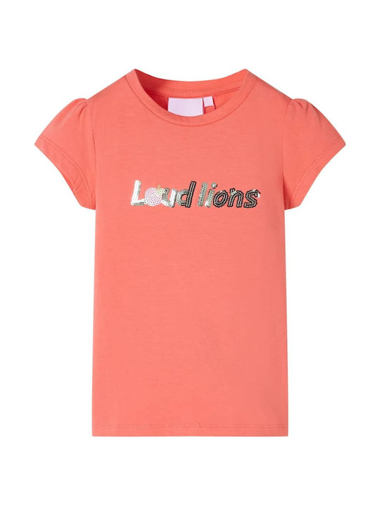 vidaXL Kids Blouse Short Sleeve Coral