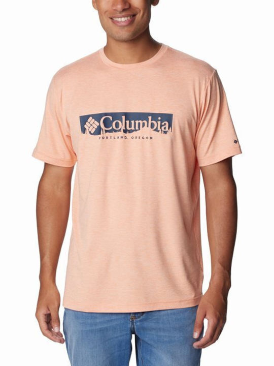 Columbia Hike Men's Short Sleeve T-shirt Pink