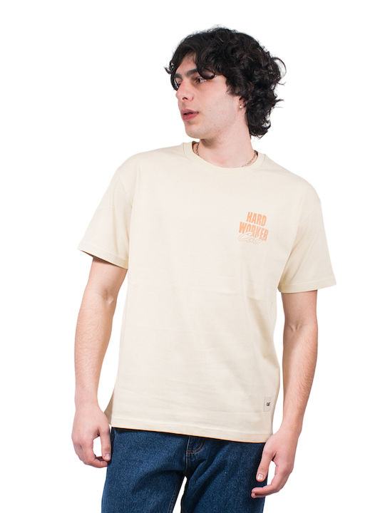 CAT Workwear Worker Men's Short Sleeve T-shirt Beige