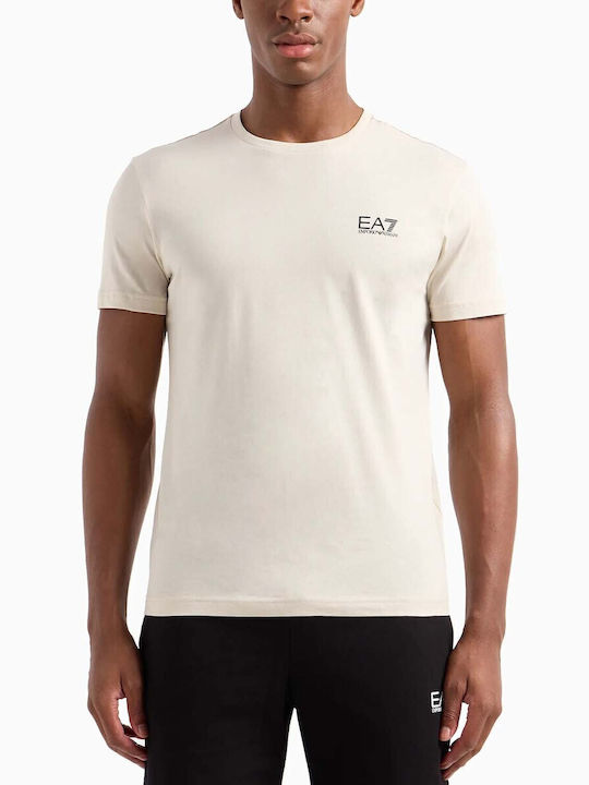 Emporio Armani T-shirt Bărbătesc cu Mânecă Scurtă Argint