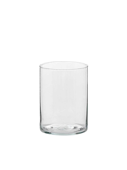 Decorative Vase Κύλινδρος Transparent 15x25cm