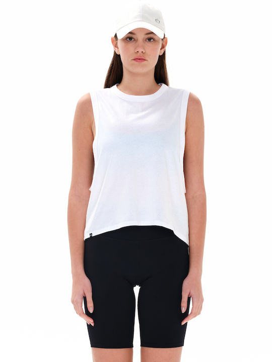Women's Blouse Cotton Sleeveless White