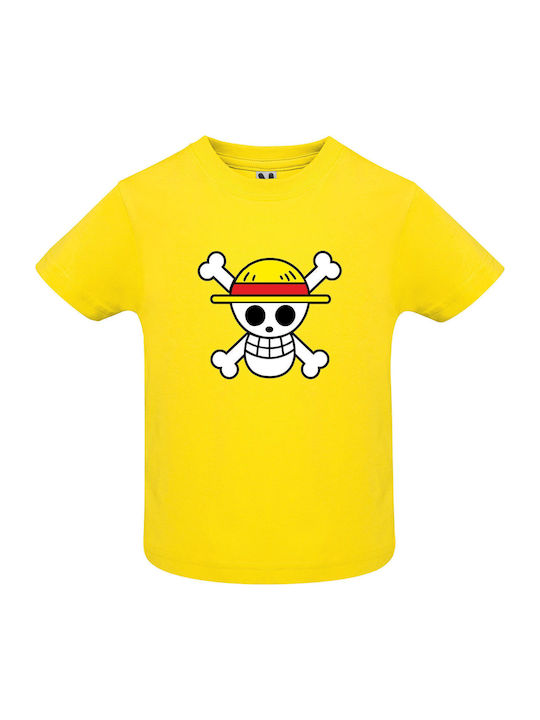 Παιδικό T-shirt Lemon One Piece Flag Anime