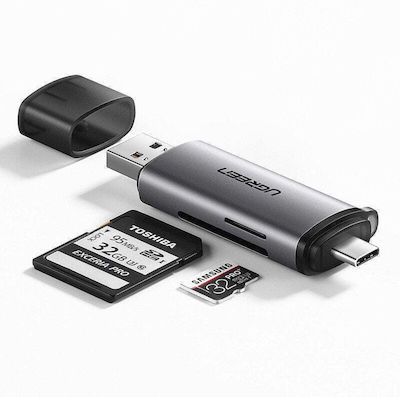 Ugreen Card Reader USB 3.0 Type-C για SD/microSD