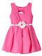 Children's Dress Sleeveless Fuchsia