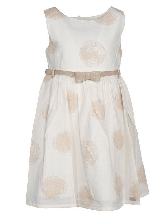 Evita Children's Dress Sleeveless Linen Beige 242204 | Skroutz.mt