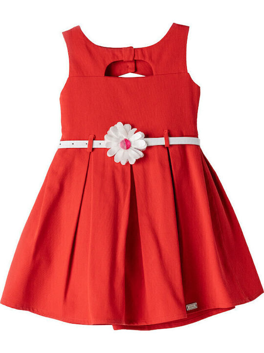 Children's Dress Sleeveless Red