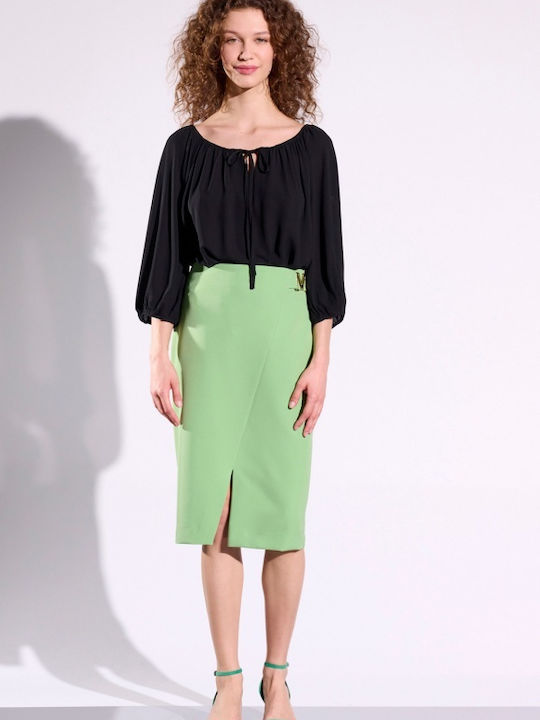 Matis Fashion Γυναικεία Μπλούζα με Μανίκι 3/4 Μαύρη
