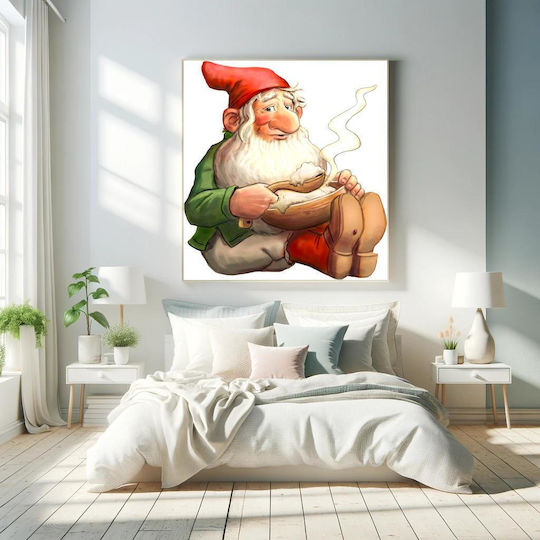 This Image Is One Of 72 From A Swedish Christmas Clip Art Cd, Now Released To The Public Domain By The Artist Alphazeta Painting on Canvas 110x110cm