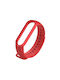 Edman Armband Silikon Rot (Mi Smart Band 5/Mi Smart Band 6Huawei Band 7)