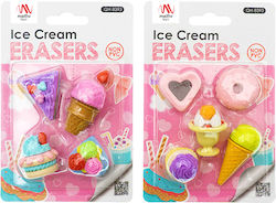 Fancy Eraser Set: Ice Cream