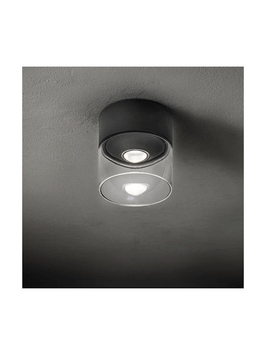 Zafferano Waterproof Outdoor Ceiling Spot with Integrated LED in Black Color LD0750G3