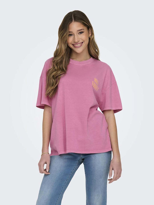 Only Damen T-Shirt Pink