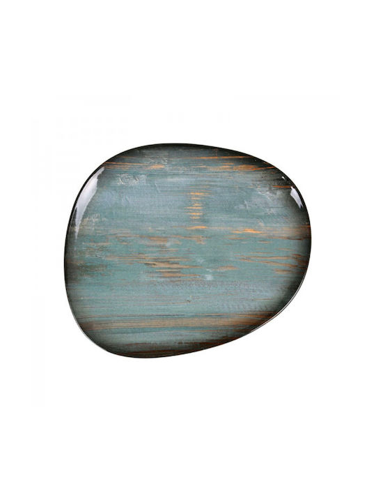 Bonna Platou de Servire Oval din Porțelan Multicoloră 33x27buc 1buc