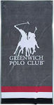 Greenwich Polo Club Плажна Кърпа Памучна Сив 180x90см.