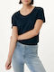 Mexx Damen T-Shirt mit V-Ausschnitt NavyBlue