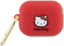 Hello Kitty Θήκη Σιλικόνης σε Κόκκινο χρώμα για Apple AirPods Pro