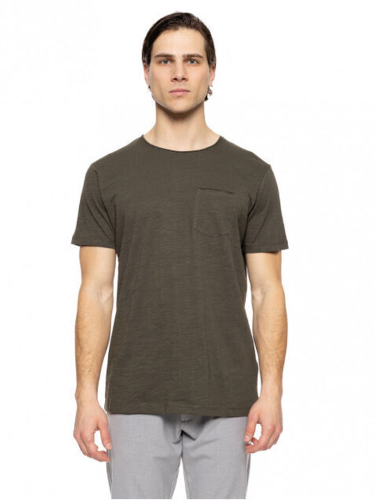 Smart Fashion Kurzarm-T-Shirt mit Tasche 51-206-034 Dk Grün