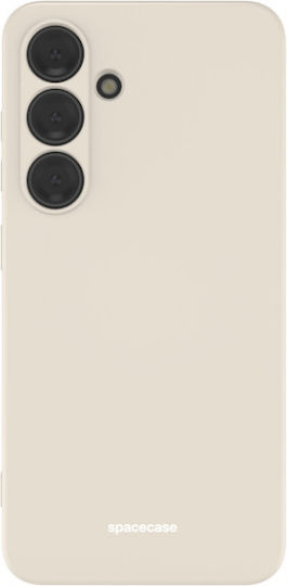 Spacecase Silicone Umschlag Rückseite Silikon Beige (Galaxy S24)