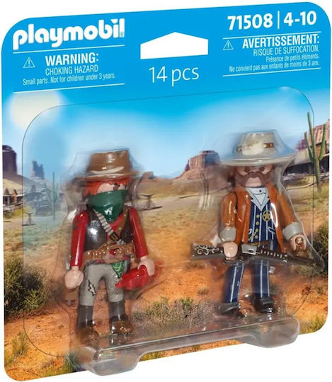 Playmobil Двойна опаковка Шериф и Бандит за 4-10 години
