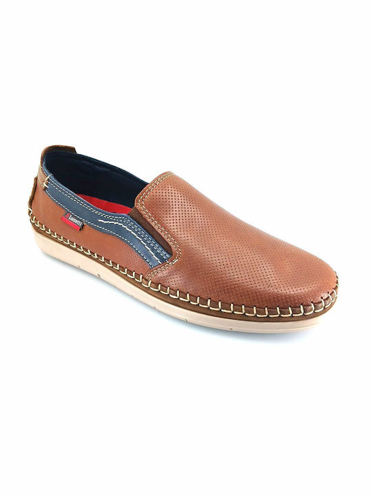 Luisetti 29505 (piele cognac) Mocasini pentru bărbați