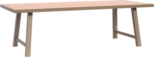 Masă 240x105x75buc Ecru