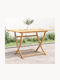 Tisch Zusammenklappbar Acacia 120x70x75cm