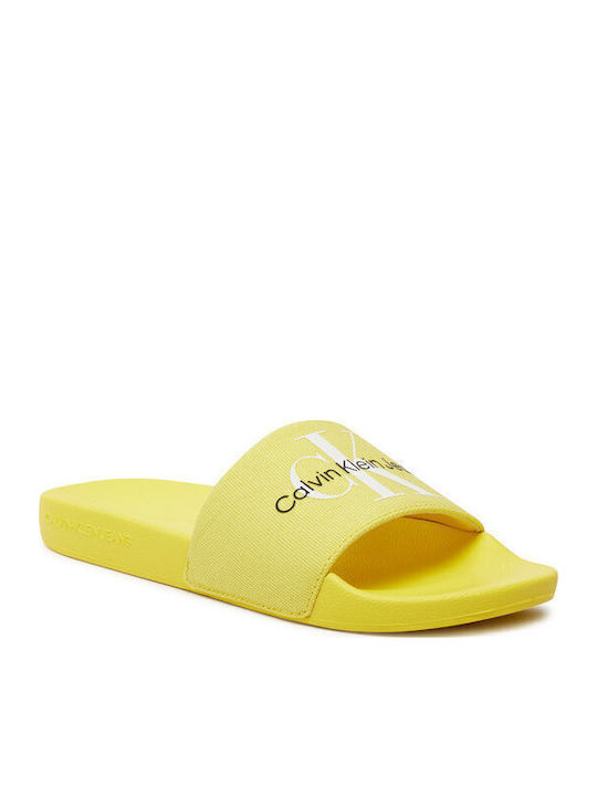 Calvin Klein Слайдове в Жълт Цвят