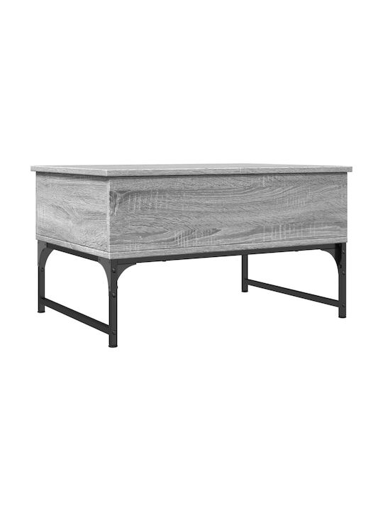 Rectangular Coffee Table with Waiter Grey L70xW...