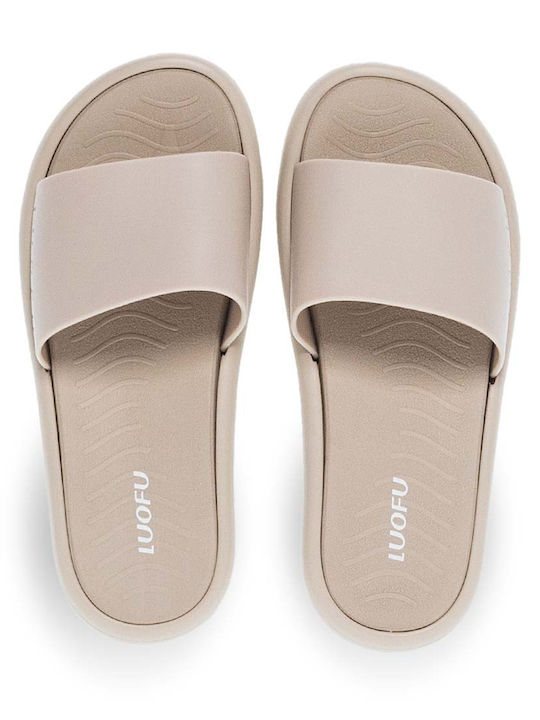 Luofu Slides σε Μπεζ Χρώμα