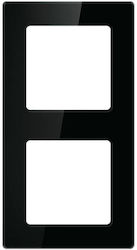 Avatto Schalterrahmen 2-fach in Schwarz Farbe N-TS10-Frame-B2