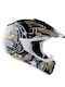 AGV Dual MT-X Multi Freestyle Black/White/Gold Κράνος Μηχανής Motocross DOT / ECE 22.05