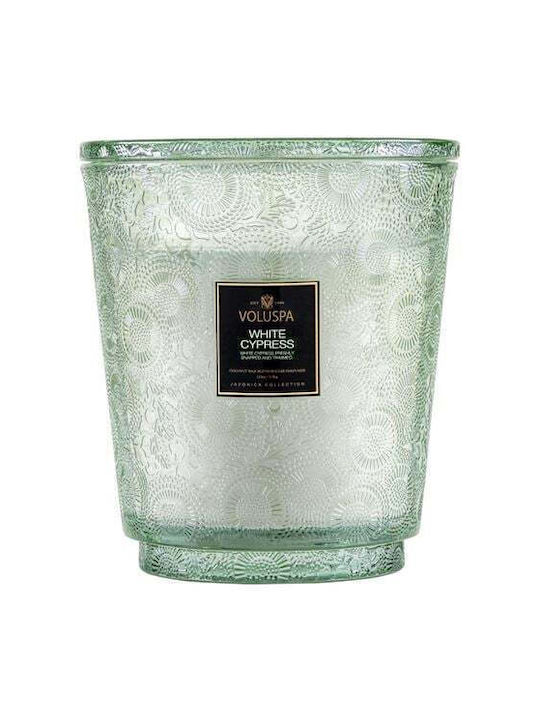 Lumânare aromatică din chirpici alb 5 plante Voluspa (22x23 Cm)