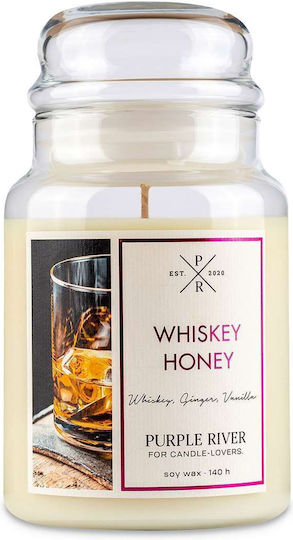 Purple River Aromatic Soy Candle in Honey Jar