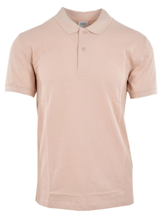 Celio Teone Herren Shirt Polo Pink