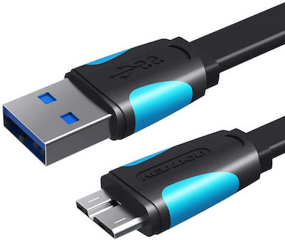 Vention Regulär USB 2.0 auf Micro-USB-Kabel Schwarz 0.5m (VAS-A12-B050) 1Stück