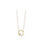 Loisir Necklace Gold Plated with Pearls & Zircon