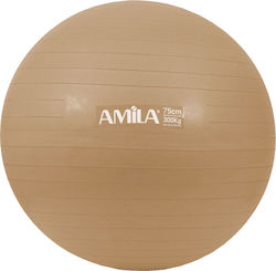 Μπάλα Γυμναστικής Amila Gymball 75cm Χρυσή Bulk