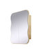 Hanah Home Oglindă de Baie cu Dulap 60x12cm Bej