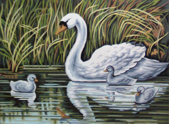 Embroidery plate on canvas 40x50 - Gobelinl (40.136)